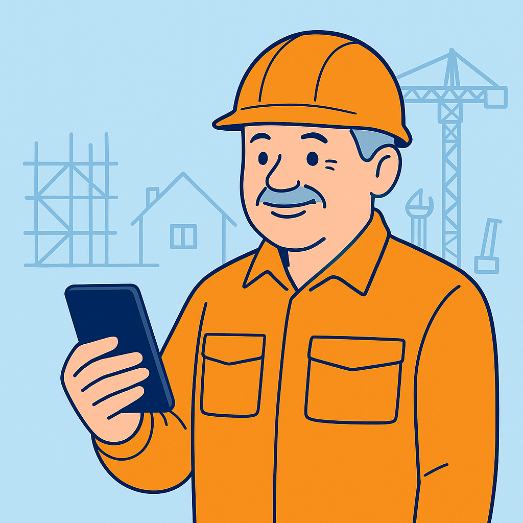 現場一覧の画面