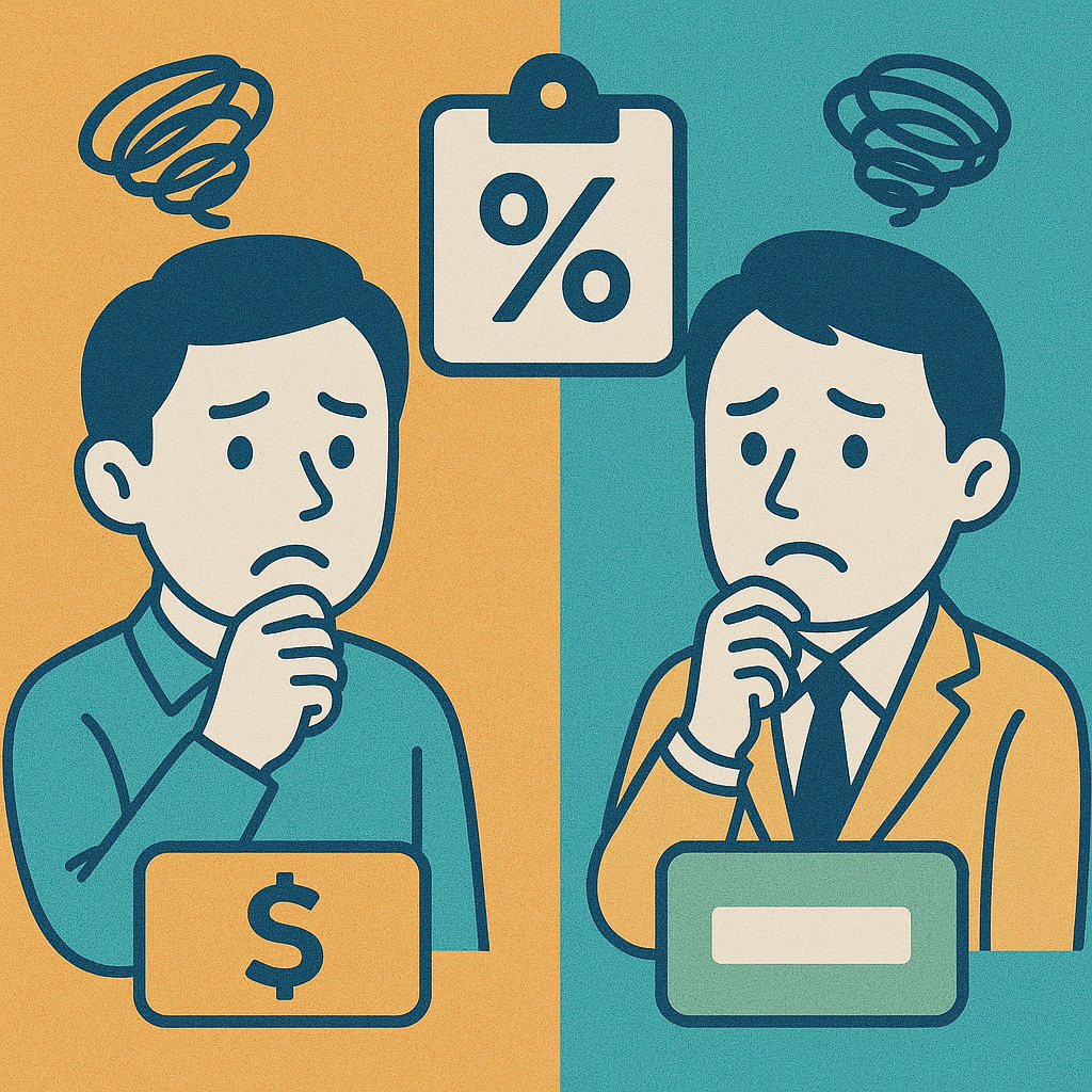 インボイスや税率の扱いに不安があるイメージ